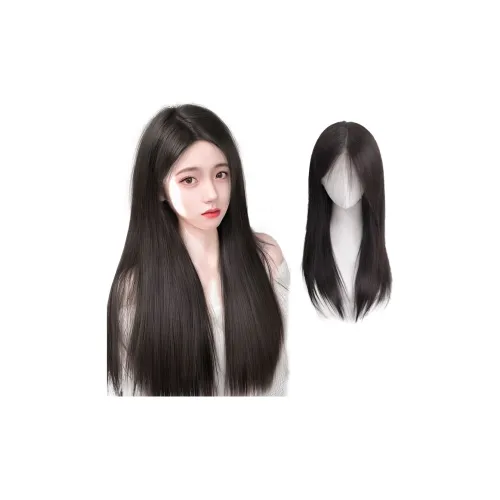 TIANKONGSHU Coquette Черный длинный прямой с отделением текстура парики