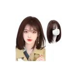 [Улучшенный 8*10 Большой Плотность Кожи Головы] 35 см - Мокко - Полные Человеческие Волосы