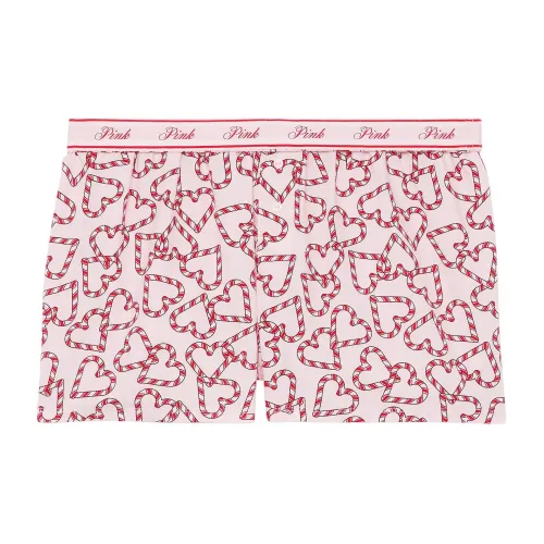 Victoria's Secret Розовый Фланель Boxy Пижамные Штаны Шорты PTWRCCH Пижамные Штаны Женские Розовые