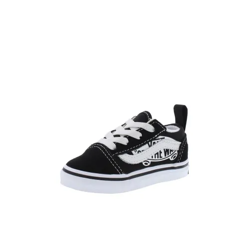 Vans OFF THE WALL Амортизация Износостойкие Низкие Топ Обувь для малышей Черный Infant и Toddler