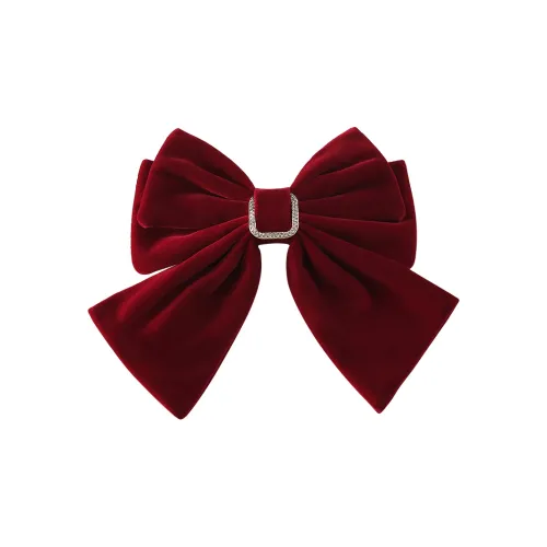 SENDME Велюр Заколки для волос Женские Красный