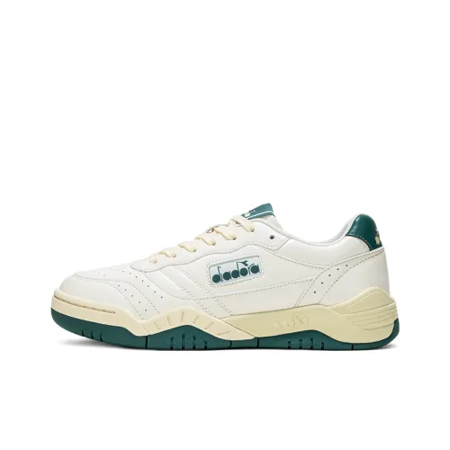 Diadora Устойчивые к истиранию низкие кроссовки для тенниса унисекс белые