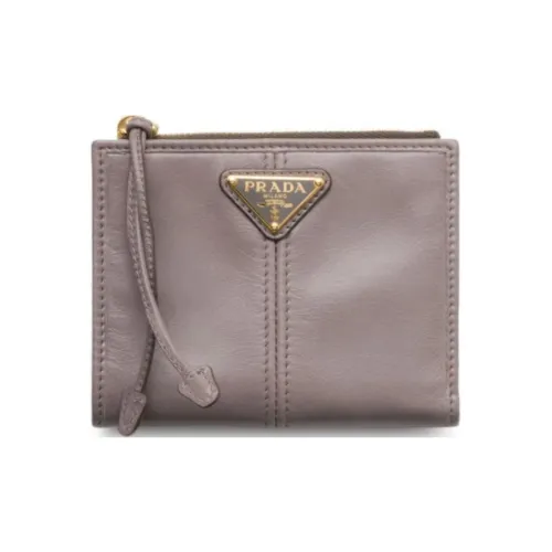 PRADA Маленький C Кошелек Маленький Женский Тауповый