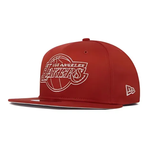 New Era Хлопковые кепки унисекс красного цвета