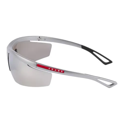 PRADA Нейлон Ацетат Нерегулярная форма Солнцезащитные очки Мужской Серый