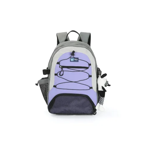Wenpercy Нейлон Рюкзак Путешествие Сумка Для Студентов Стандартный Унисекс Фиолетовый Черный Белый