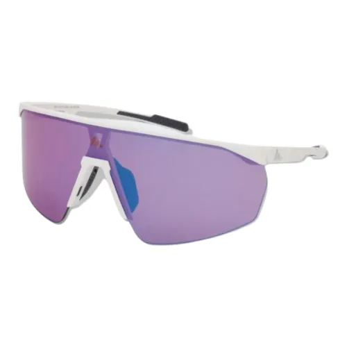 Adidas Литьевые Резиновые Нерегулярные Формы Солнцезащитные Очки Унисекс Белый