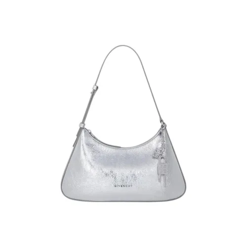 GIVENCHY Lucky Lock Телячья кожа Сумка через плечо Маленькая Женская Светлая Серебряная