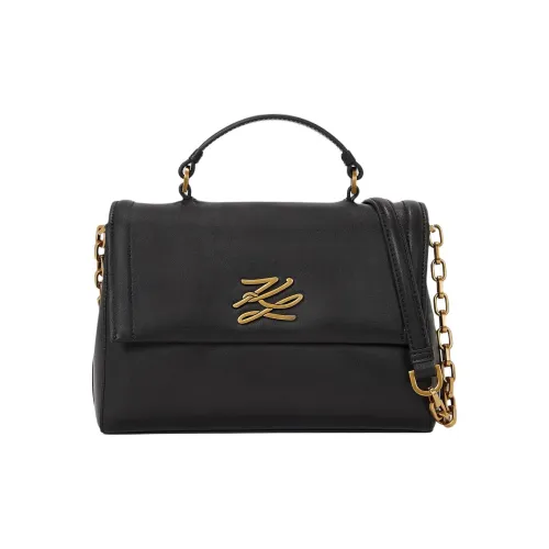 KARL LAGERFELD K AUTOGRAPH Сумка через плечо из коровьей кожи сумка для женщин черная