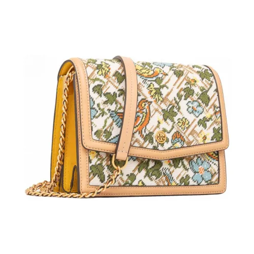 TORY BURCH Robinson Ткань с кожаными вставками Рюкзак Сумка через плечо Женская