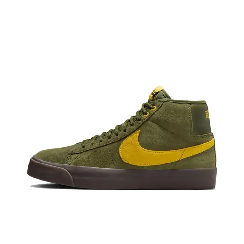 ANTIHERO x Nike SB Zoom Blazer Slip-resistant Abrasion-resistant MID Skateboard Top Shoes Unisex Green АНТИХЕРО x Nike SB Zoom Blazer Противоскользящие Устойчивые к истиранию MID Скейтборд Кроссовки Топ Унисекс Зеленый