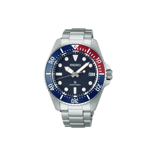 SEIKO Prospe Collection Солнечный кварцевый механизм механизм ремешок из нержавеющей стали часы для мужчин синий циферблат