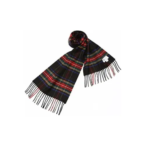 JOHNSTONS OF ELGIN Кашемир Палантины Женские Морской синий Красный