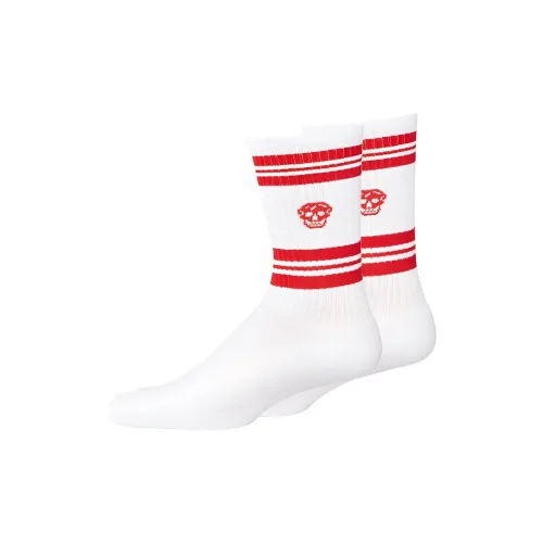 Alexander McQueen Носки Crew Мужские 1 Пачка Белые