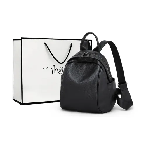 MILLIE'S Рюкзак из коровьей кожи стандартный женский черный