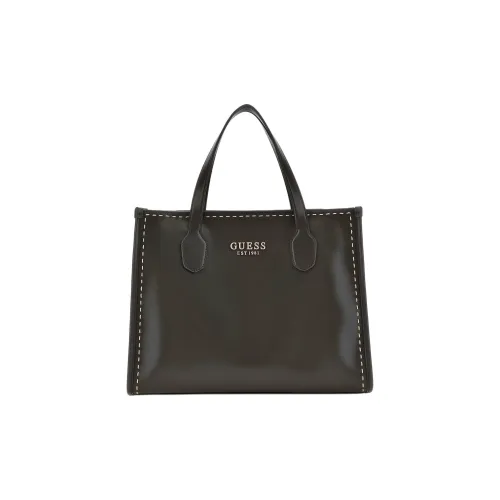 GUESS Полиуретан Тоут Сумка Сумка для покупок Сумка через плечо Сумка Женская Черная