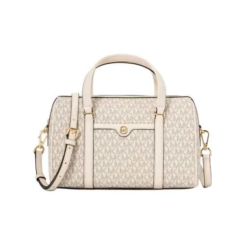 MICHAEL KORS Jet Set Travel Покрытый холст Одно плечо Сумка Средний Женский Кремовый