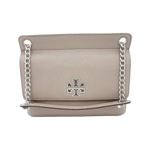 Tory Burch Britten Кожа Сумка через плечо Стандартная Женская Серый