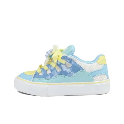 B10CROWN Slip-resistant Abrasion-resistant Lightweight Low-Top Skateboarding Shoes Women's Glacier Blue B10CROWN Противоскользящие Износостойкие Легкие Низкие Кроссовки для Скейтбординга Женские Ледниково-голубые