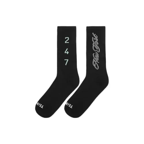 REPRESENT Черные мужские носки MID до икры