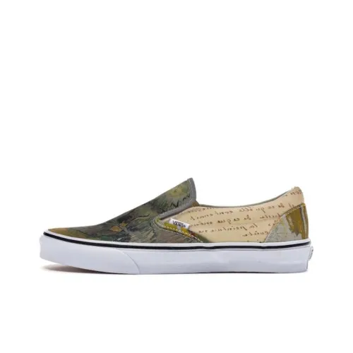 Vans Slip On Low Top Скейтборд Кроссовки Унисекс Бежевый Коричневый
