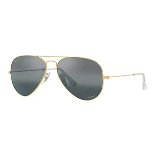 RayBan Металл Aviator Солнцезащитные очки Унисекс Золото
