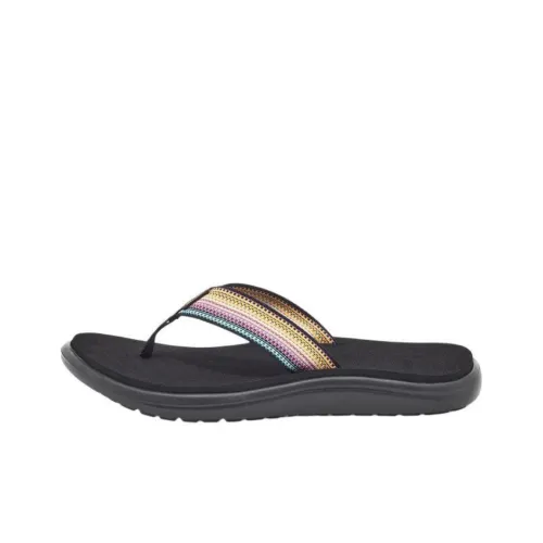 Teva Устойчивые к истиранию противоскользящие шлепанцы женские черные