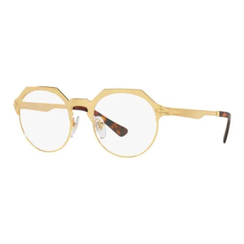 PERSOL Металл Круглые Оправы для очков Унисекс Золото