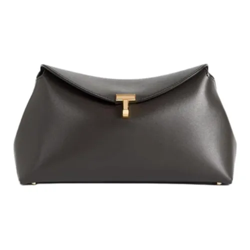 TOTEME Сумка через плечо из коровьей кожи клатч среднего размера женский черный