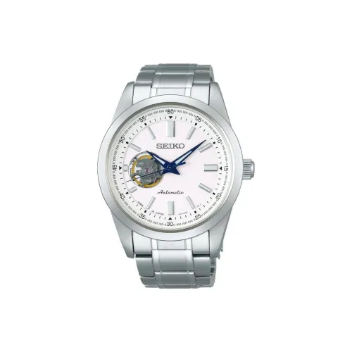 SEIKO Автоматический Механический Механизм Мужские Часы 42 мм Белый