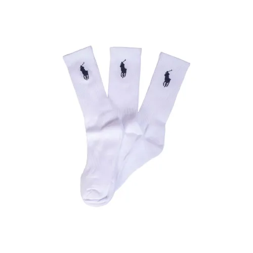 Polo Ralph Lauren Носки Crew Мужские 3 упаковки белые