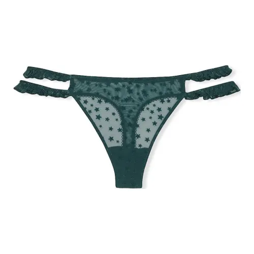 Victoria's Secret Розовый Wink Strappy Стринг Пантика Deep Forest Нижнее белье Женское 1 Пачка Темный лес