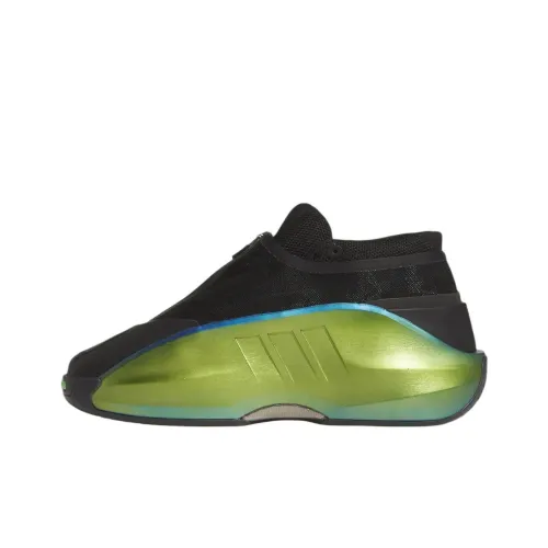 Adidas Slip Resistant Abrasion Resistant MID Топ Винтажные баскетбольные кроссовки Унисекс Черный Зеленый