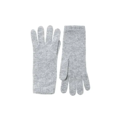 JOHNSTONS OF ELGIN Кашемир Вязаные Перчатки Женские Серые