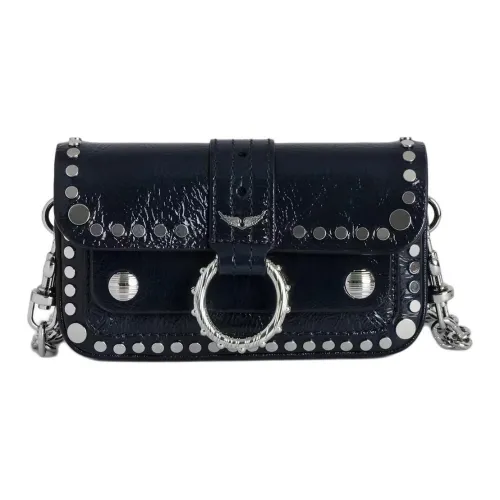 Zadig Voltaire Кошелек из коровьей кожи сумка через плечо мини женская чернила