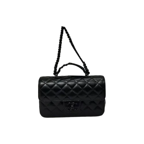 CHANEL So Black Овечья кожа Сумка через плечо Сумка Женская Черная