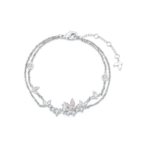 Сердце Маленький Медведь Серебряный Браслет Женские