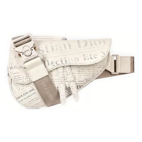 DIOR Сумка через плечо из коровьей кожи мужская белая