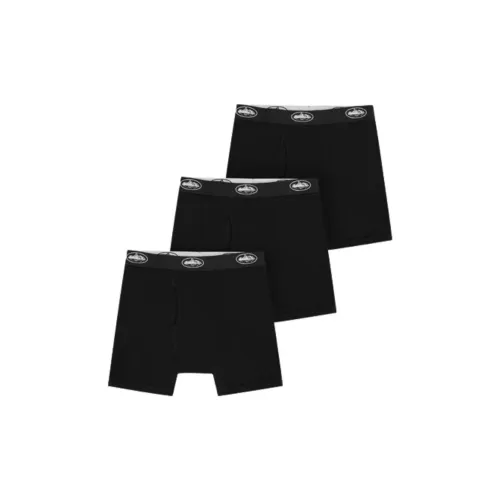 Corteiz Co-Brand 3 Pack Мужские Черные Боксеры