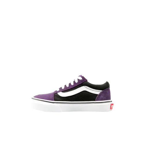 Vans Old Skool Collection Низкие Кеды для Скейтбординга Детские Черные Фиолетовые Детские