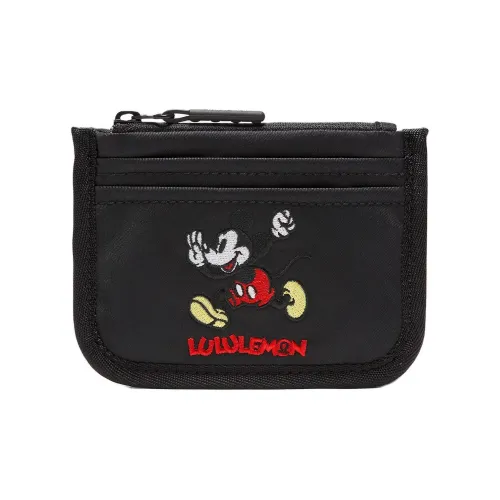 Lululemon × Disney Коллаборация Переработанный полиэстер Картхолдер Унисекс Черный