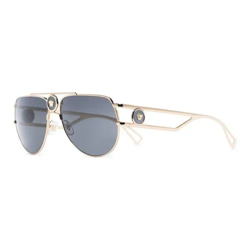 VERSACE Металл Aviator Солнцезащитные очки Мужские Золотые