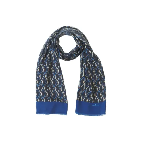 KITON Кашемир Вязаные Шарфы Мужской Синий