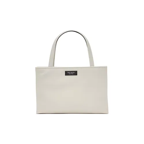Kate Spade Sam Переработанный Нейлон Тоут Сумка Сумка для покупок Сумка через плечо Сумка Маленькая Женская Белая