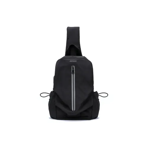 JEANSWEST Ткань Sling Сумка Сумка через плечо Рюкзак Обычный Унисекс Черный Серый