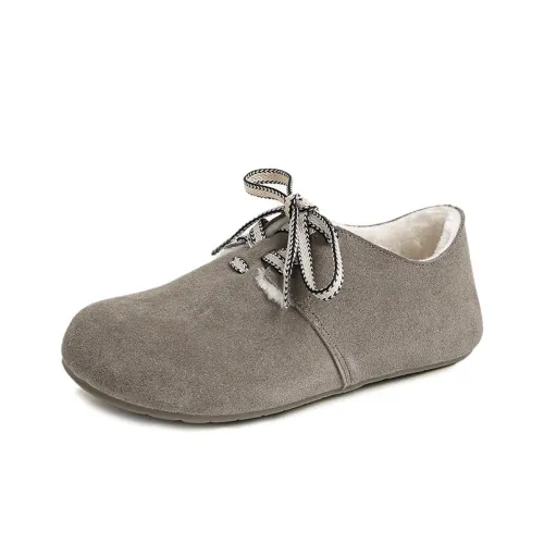 KATHRYN WILSON Birkenstock Стиль Обувь Серый Флис С подкладкой Женские