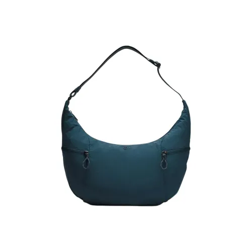 lululemon Нейлоновая сумка через плечо большая унисекс классическая циановая