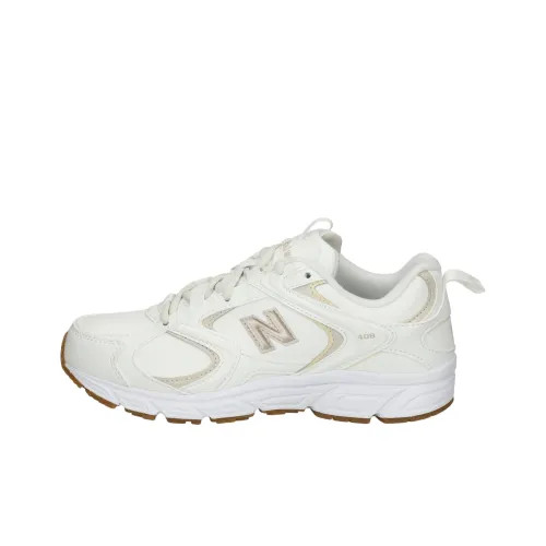 New Balance 408 Low Топ Повседневные Беговые Кроссовки Женские Белые Коричневые
