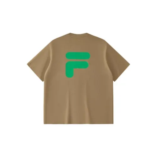 FILA FUSION FOB Series T-Shirt Унисекс Fragrant Хаки Кофейный
