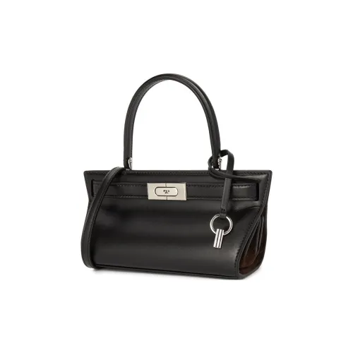 TORY BURCH Lee Radziwill Телячья кожа с замшей комбинированный кошачий глаз сумка сумка через плечо сумка женская черный